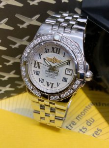 Breitling Galactic 30 A71340 Diamond Bezel