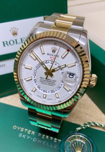 Rolex Sky-Dweller 326933 Bi/Colour White Dial