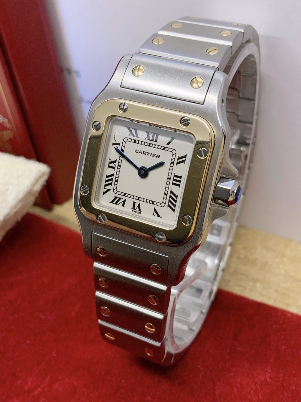 Cartier Santos Galbee W20012C4 24mm Bi/Colour