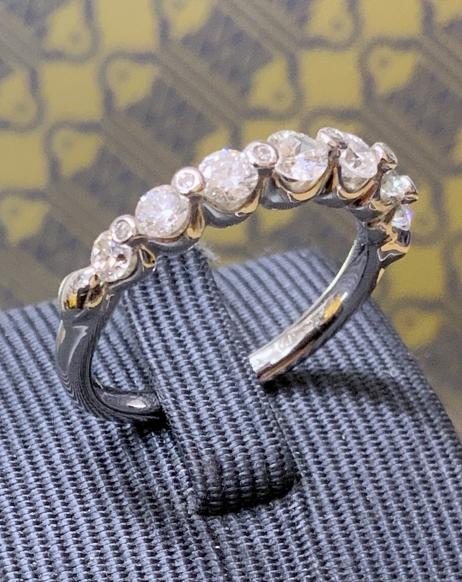 White Gold Half Eternity Ring