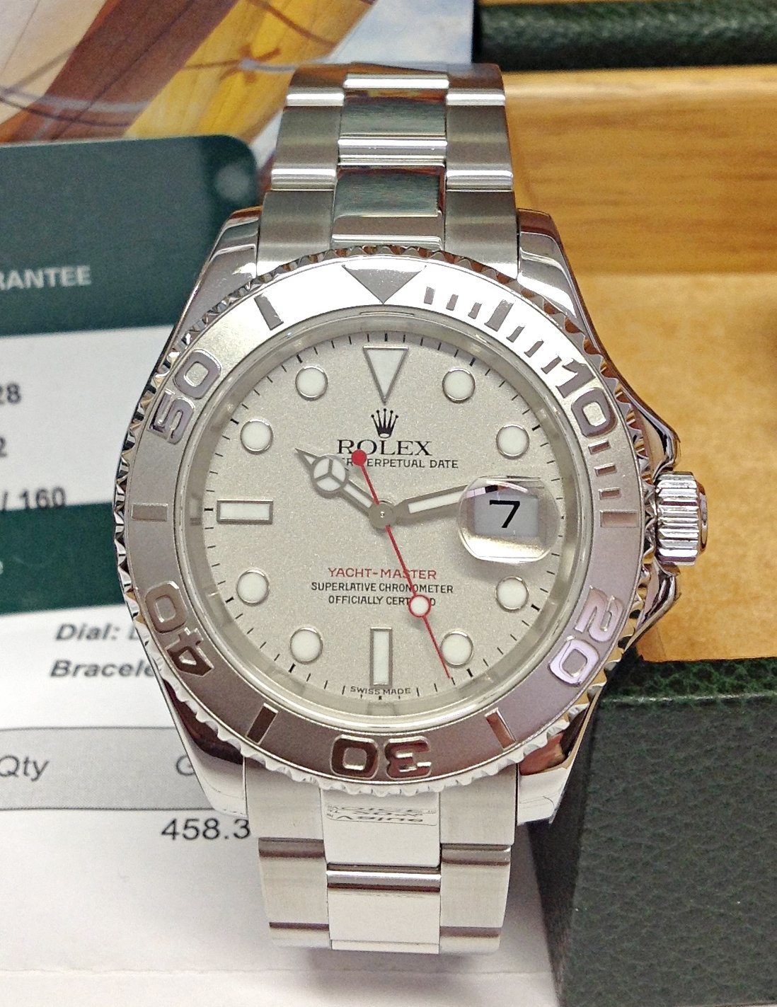 Rolex Yacht-Master 16622 40mm Platinum Bezel