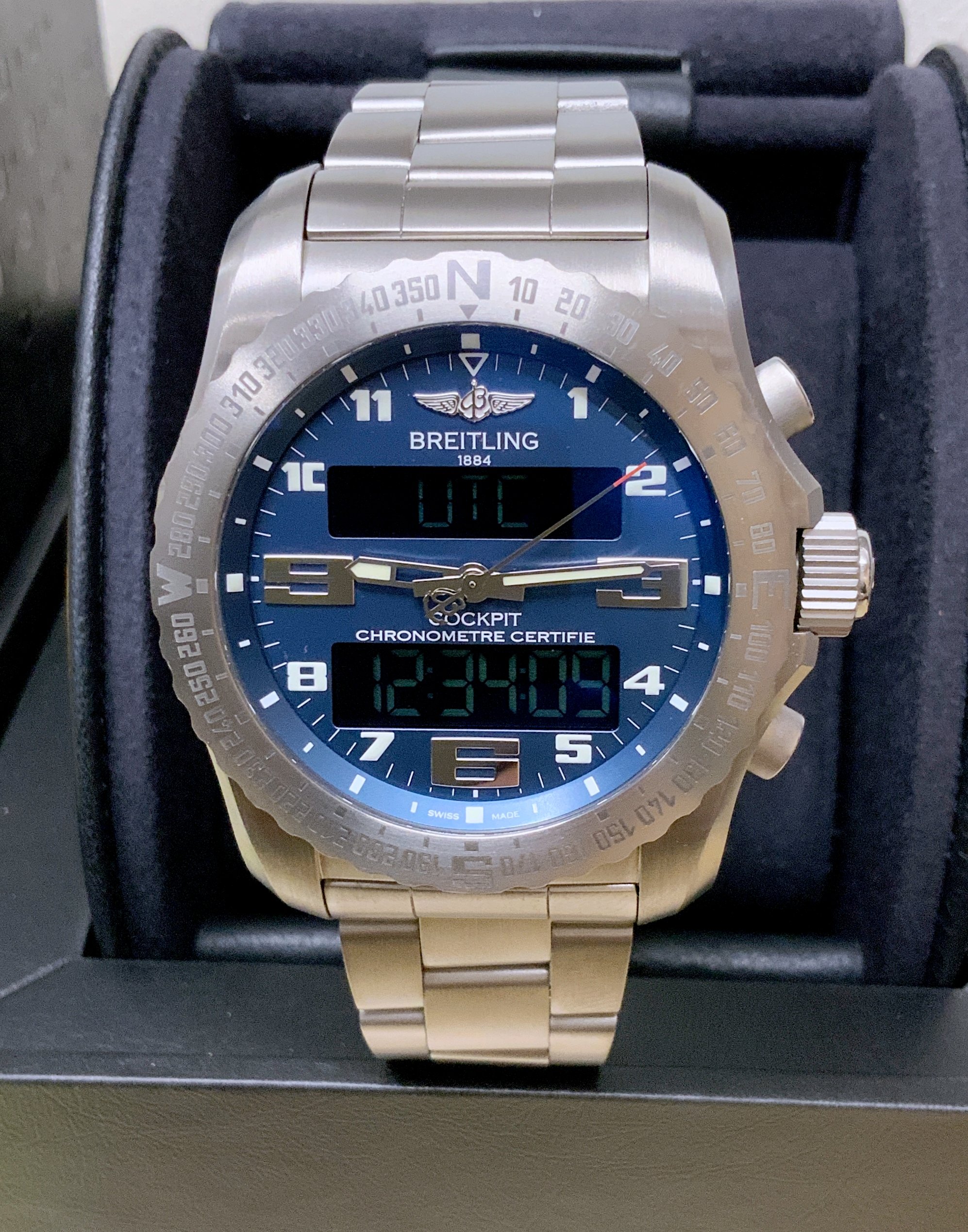 Breitling Cockpit B50 EB5010 Blue Dial