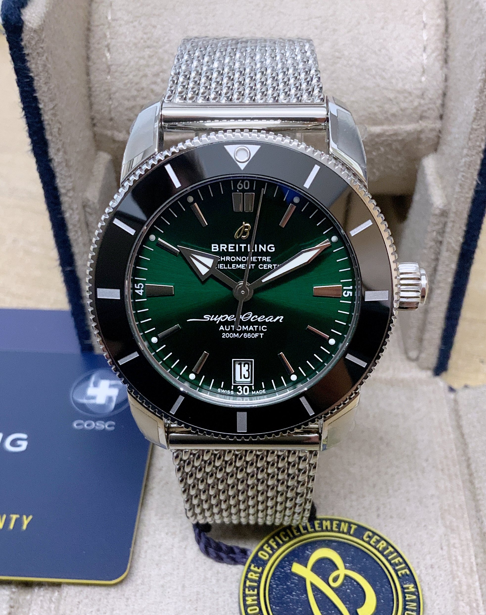 Breitling Superocean Heritage 42 AB2010 Green Dial