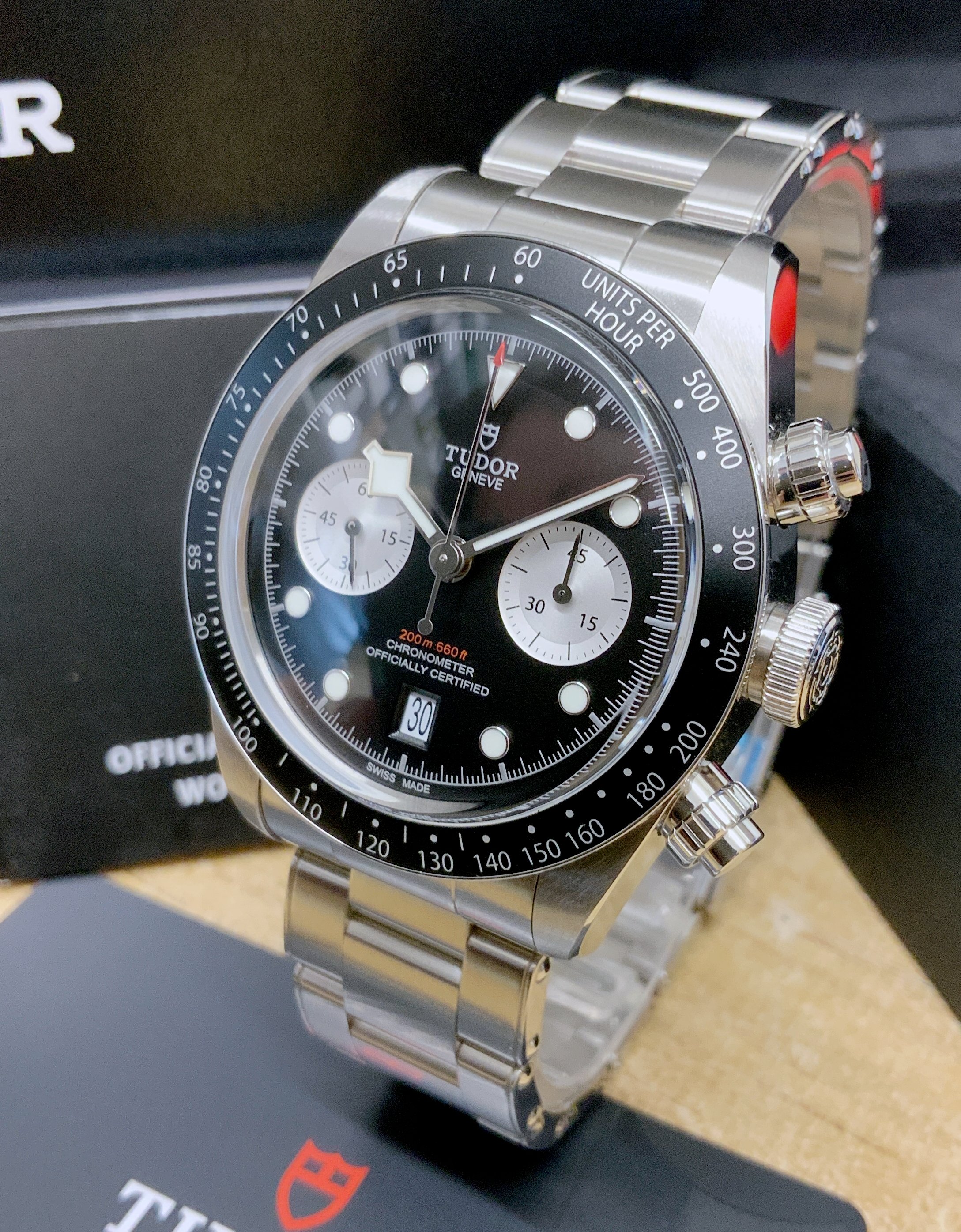 Tudor Black Bay Chrono 79360N 41mm Black Dial