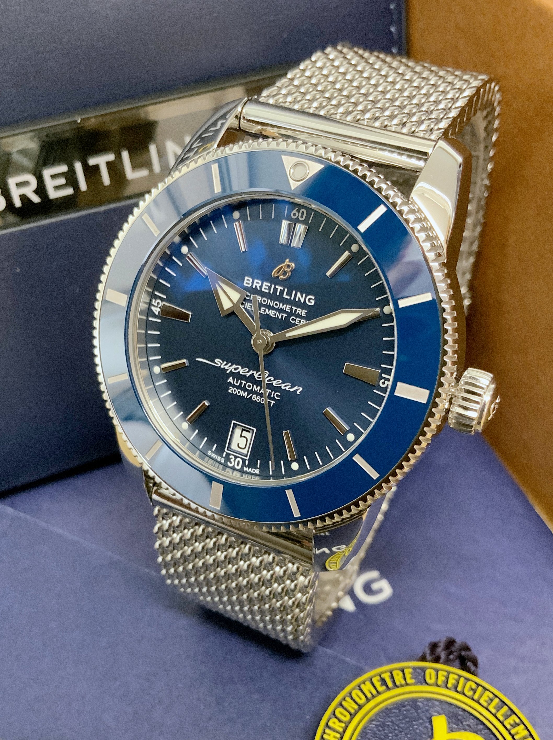 Breitling Superocean Heritage 42 AB2010 Blue Dial