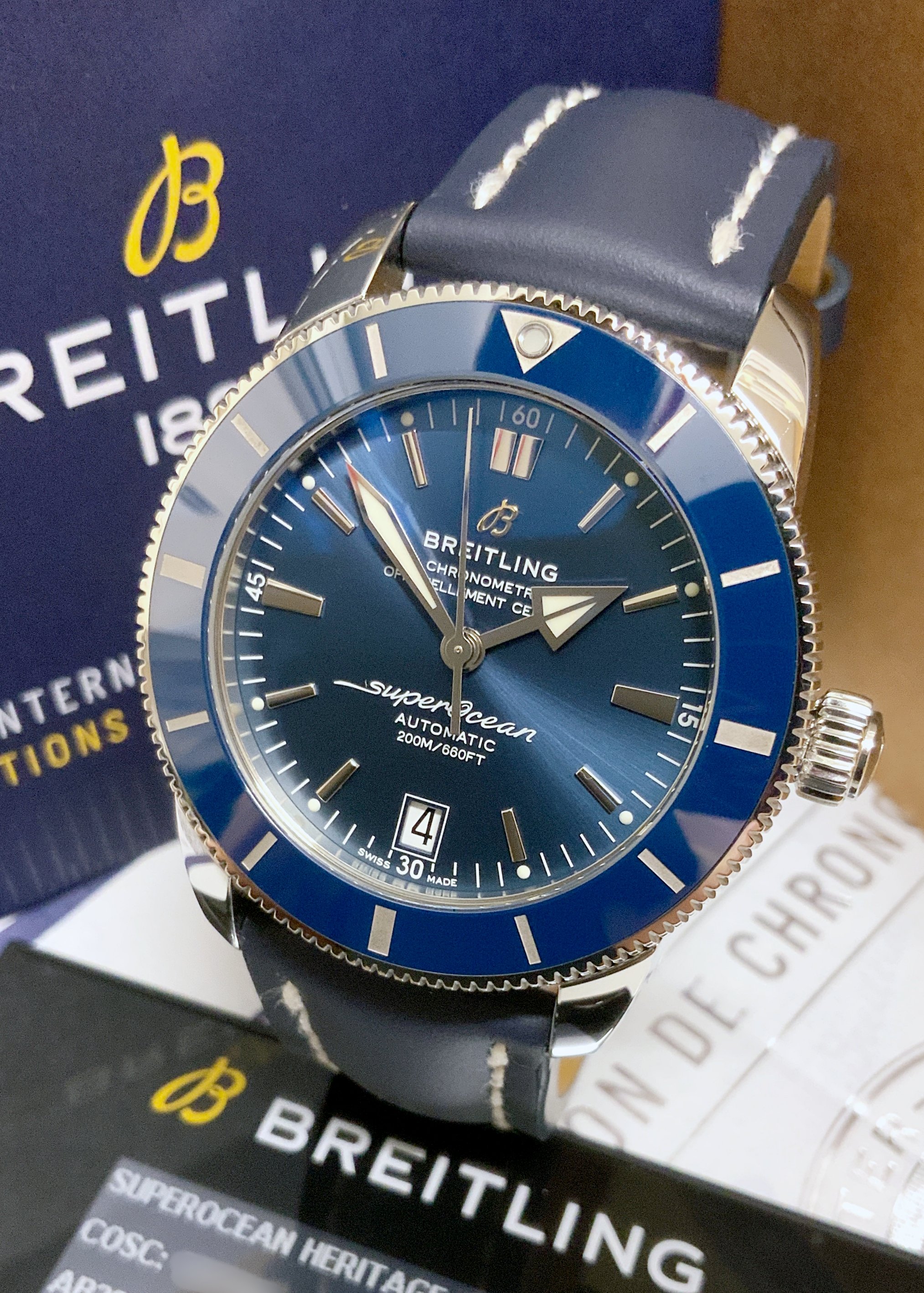 Breitling Superocean Heritage B20 Automatic 42 AB2010 Blue