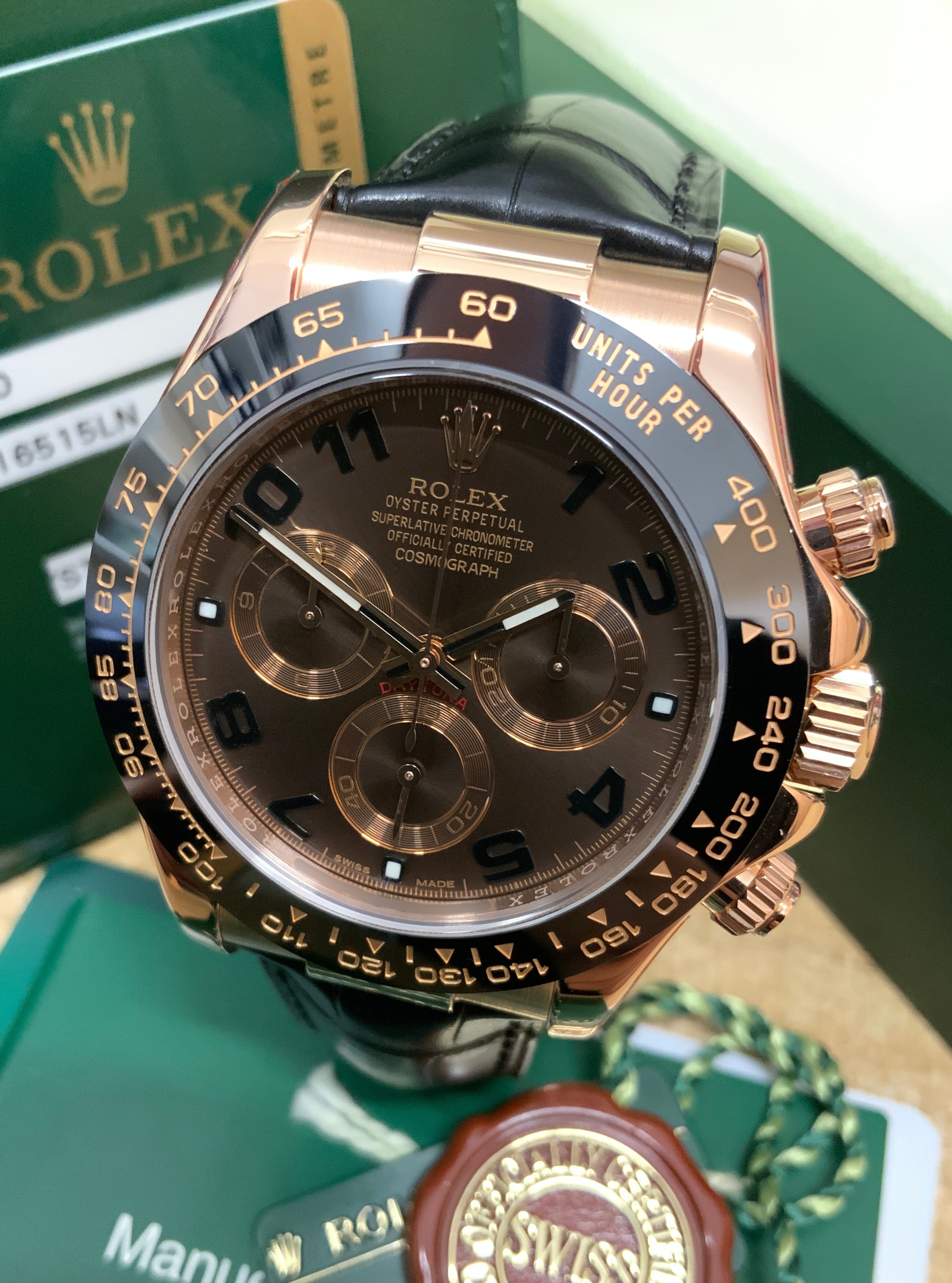 Rolex Daytona 116515LN Chocolate Dial Everose Gold
