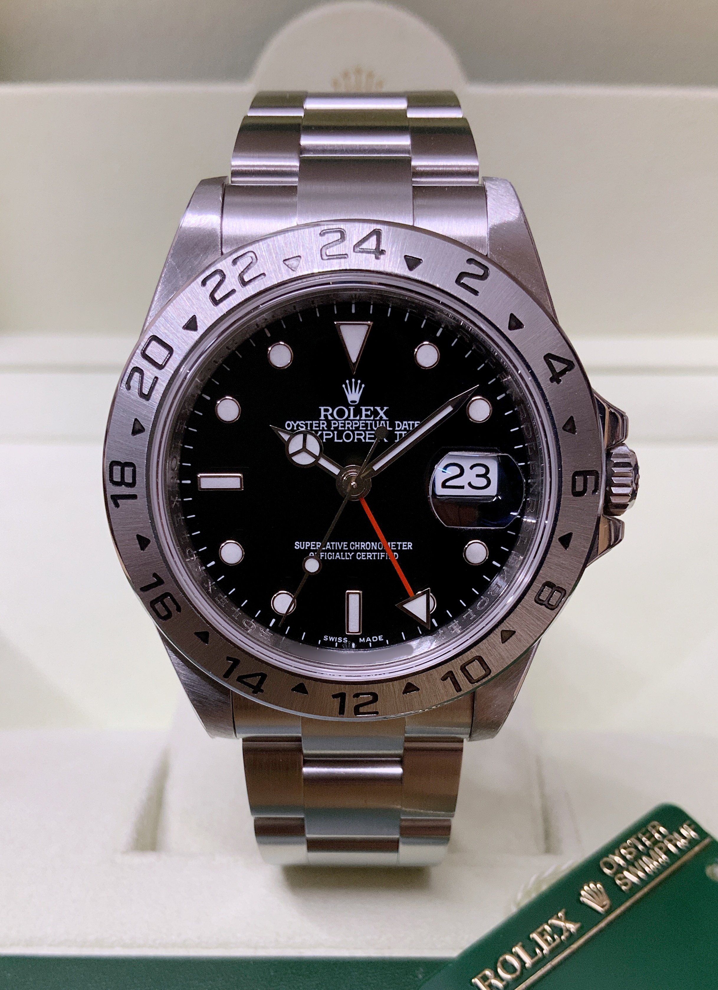 Rolex Explorer II 40mm 16570 Black Dial Calibre 3186