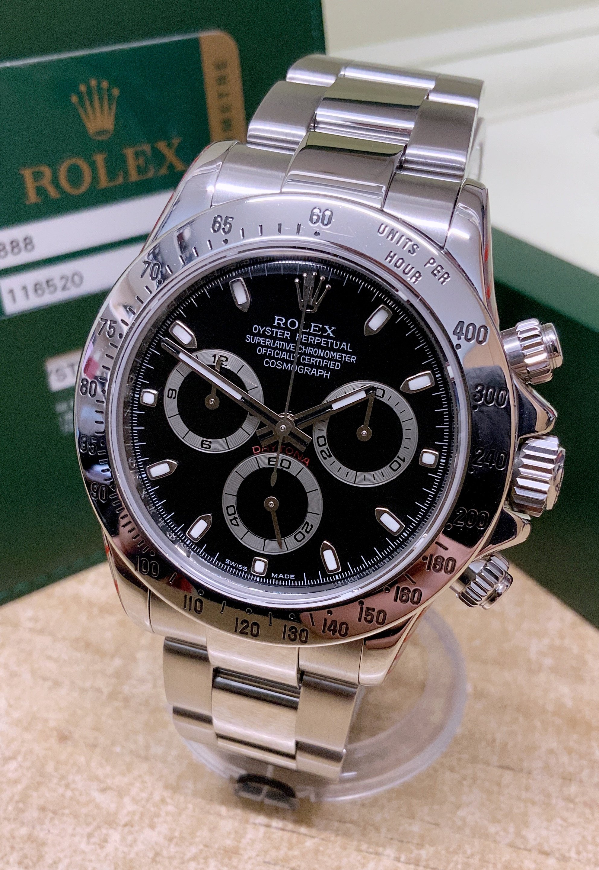 Rolex Daytona 116520 Stainless Steel Black Dial