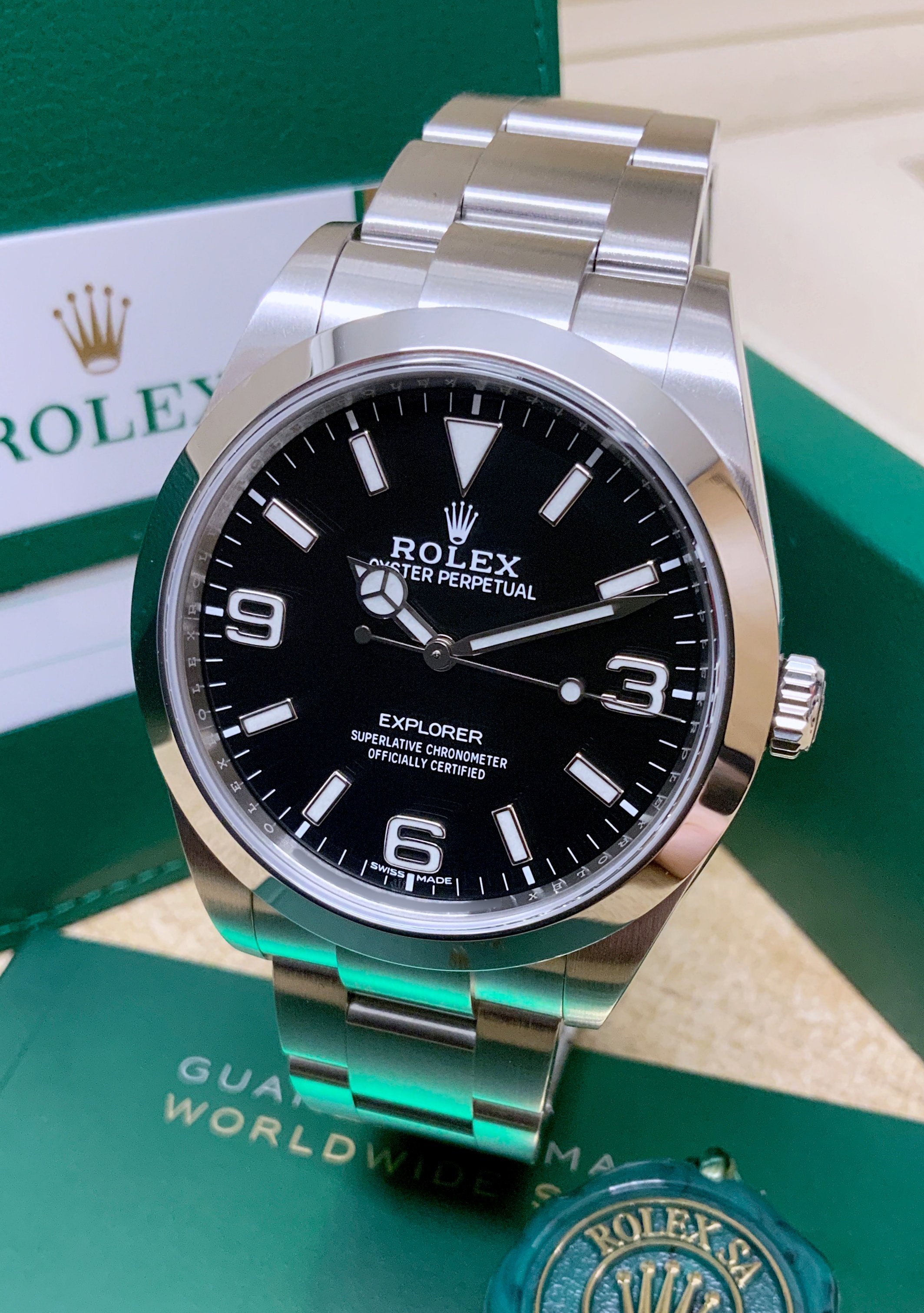 Rolex Explorer I 39mm 214270 Black Dial