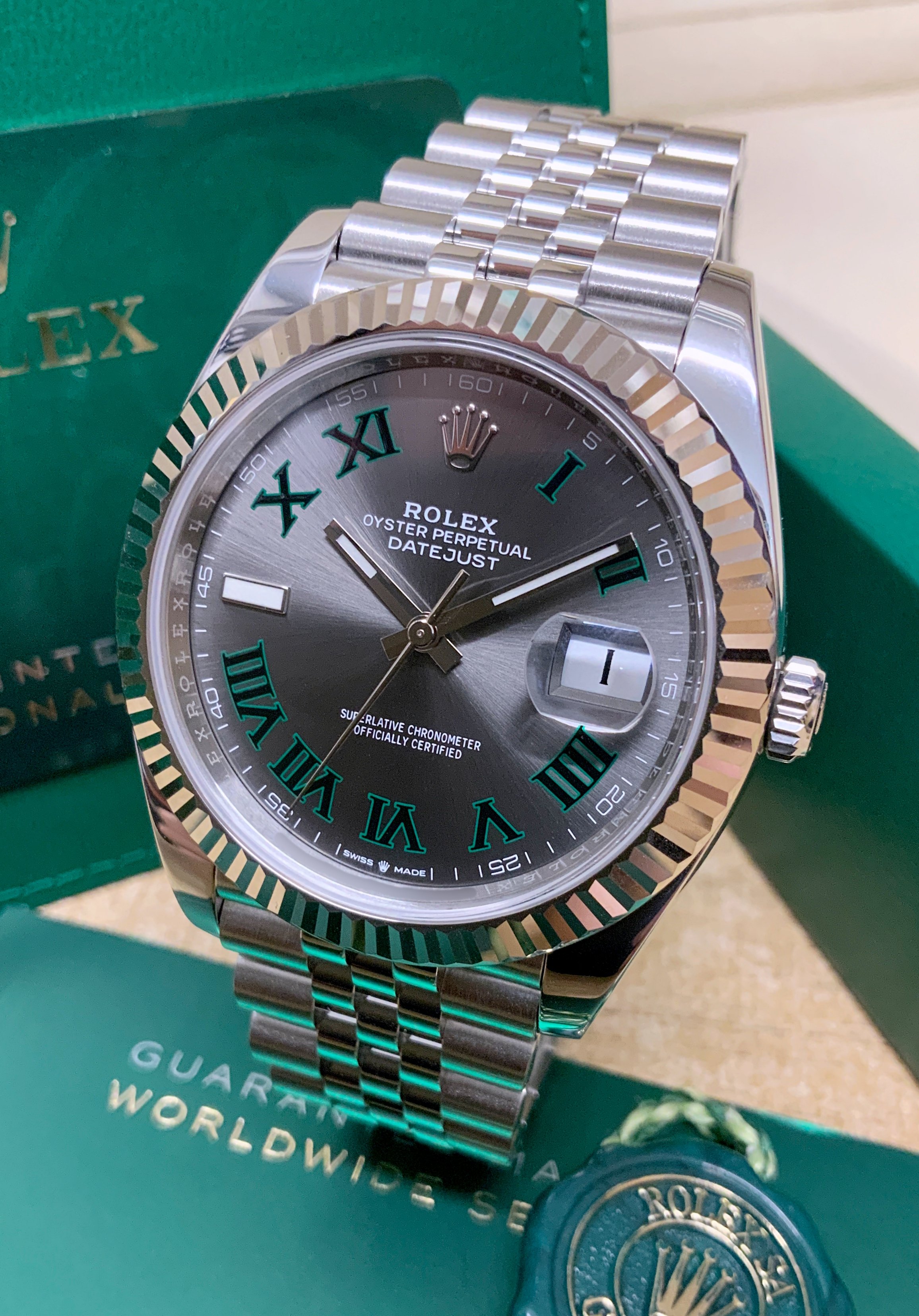 Rolex Datejust 41 126334 'Wimbledon' Dial