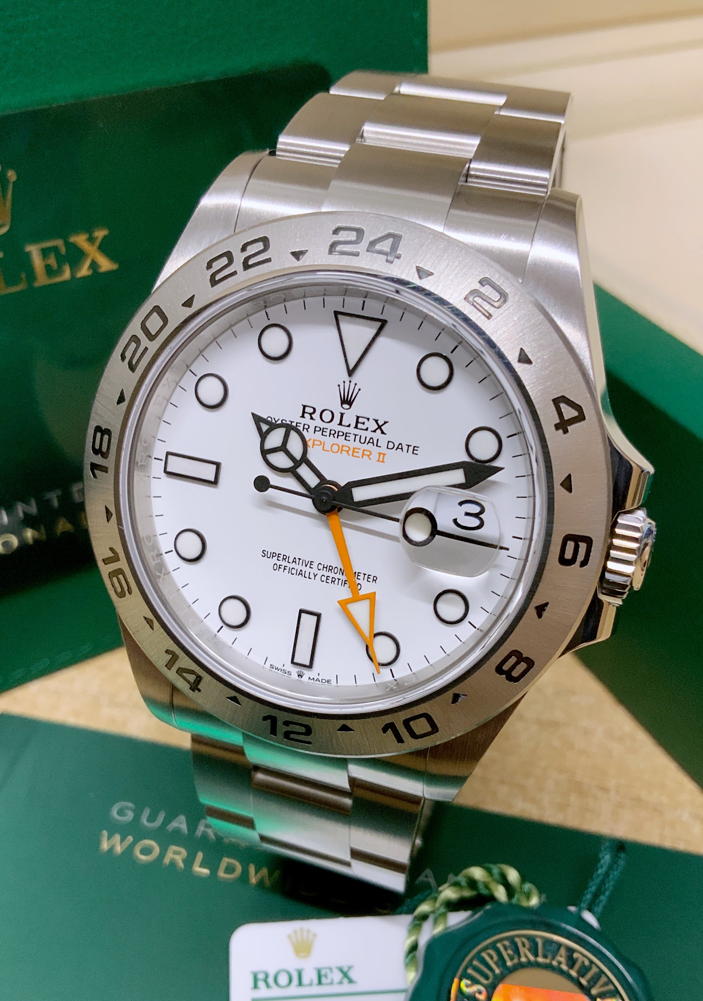 Rolex Explorer II 226570 42mm White 'Polar' Dial