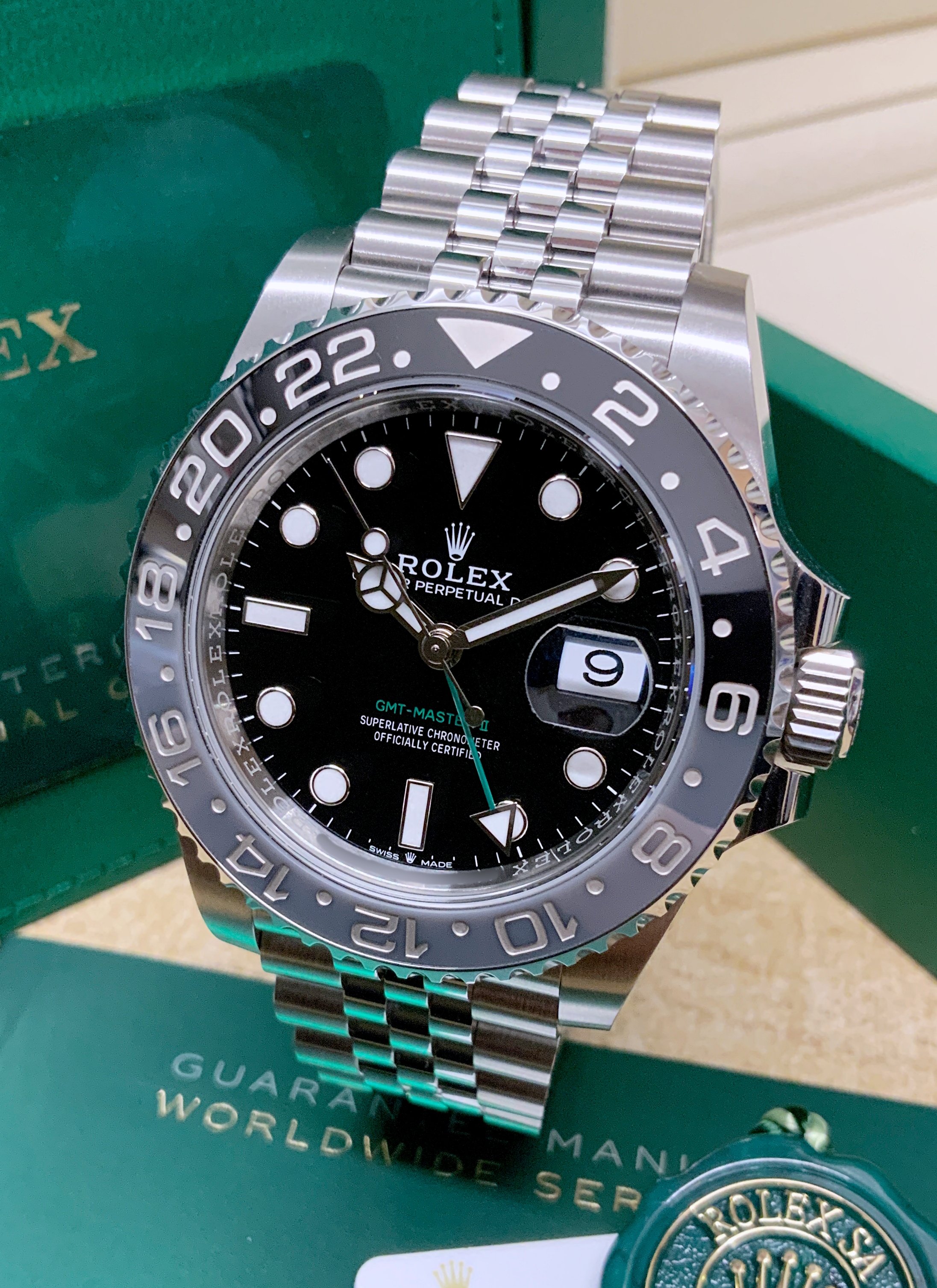 Rolex GMT-Master II 126710GRNR 'Bruce Wayne' Jubilee Bracelet Unworn